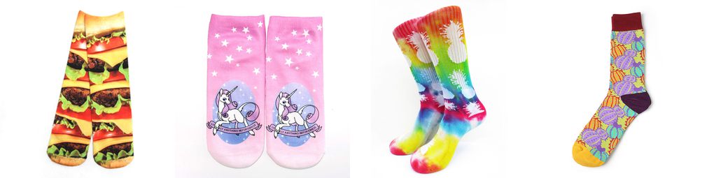 wholesale custom all over print long socks